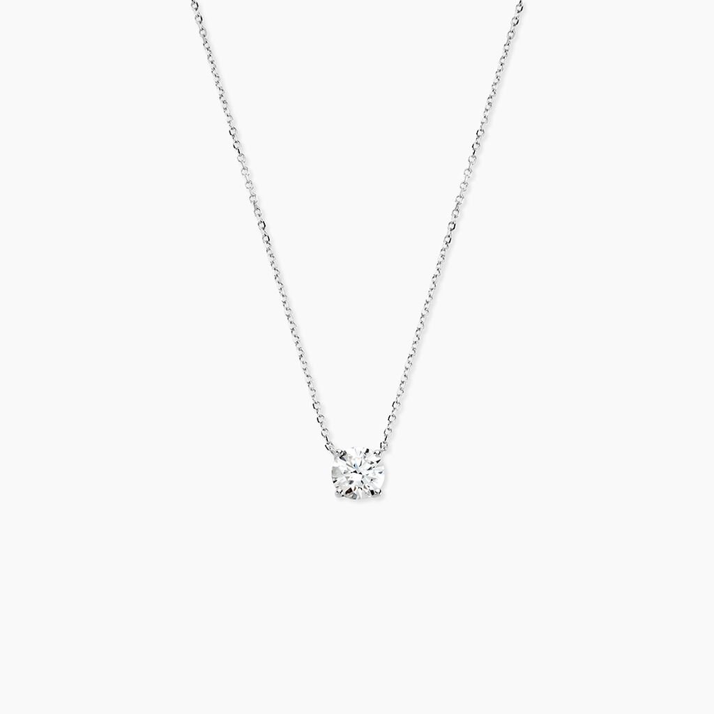 Collier Collection Aphrodite Or Blanc Diamant Synthetique - Colliers Femme | Histoire d&rsquo;Or