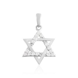 Pendentif Faye Or Blanc Oxyde De Zirconium - Pendentifs Baptême Famille | Histoire d’Or