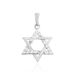 Pendentif Faye Or Blanc Oxyde De Zirconium - Pendentifs Baptême Famille | Histoire d’Or