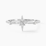 Bague Astre Precieux Argent Blanc Oxyde De Zirconium - Bagues avec pierre Femme | Histoire d&rsquo;Or