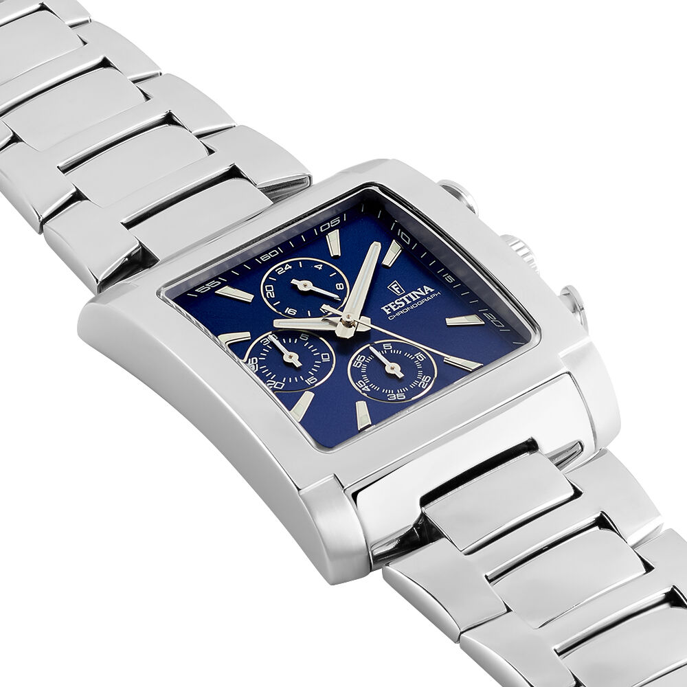 Montres Festina F20423 2 Acier Boucle d ployante simple Blanc