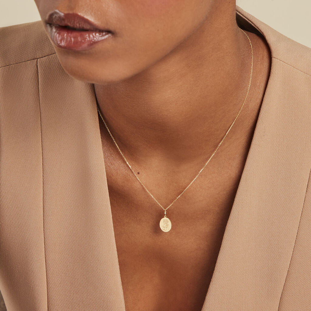 Collier Rozsa Or Jaune - Cadeaux de naissance Femme | Histoire d’Or