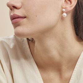 Bijoux D'oreilles Metisse Or Jaune Perle De Culture - Ear cuffs Femme | Histoire d’Or