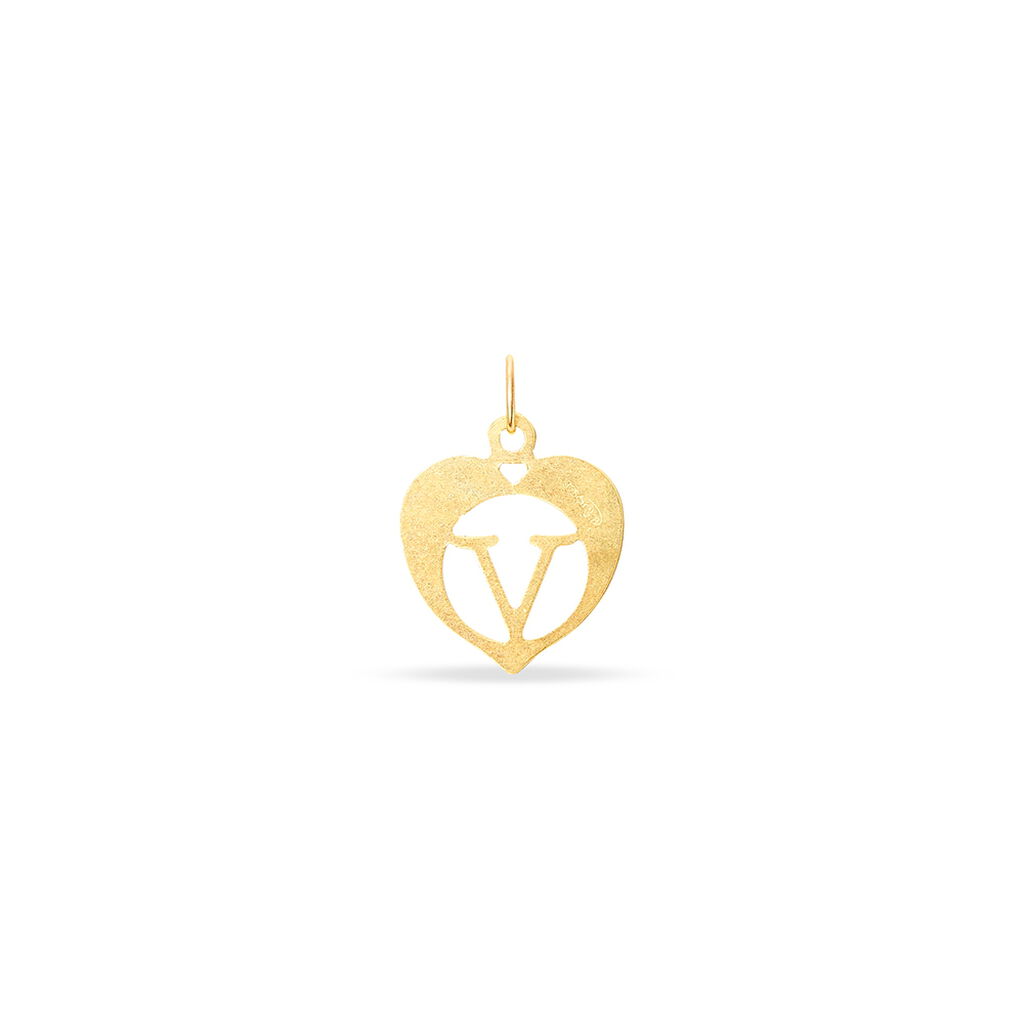 Pendentif Eudocie Coeur Lettre Or Jaune - Pendentifs Famille | Histoire d’Or