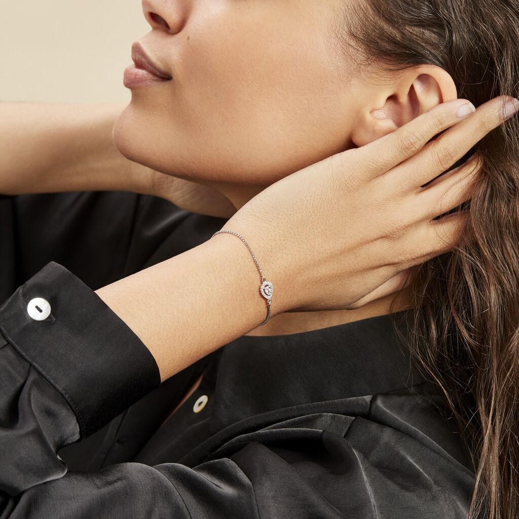 Bracelet Argent Blanc Andromeda Oxydes De Zirconium - Bracelets Femme | Histoire d’Or