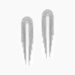 Boucles D'oreilles Pendantes Jakarta Argent Blanc - Boucles d'oreilles pendantes Femme | Histoire d&rsquo;Or
