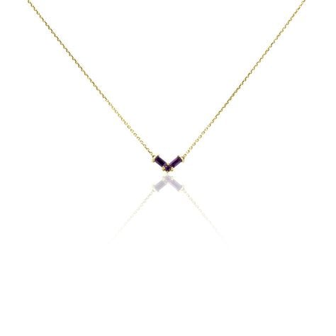 Collier Lavender Or Jaune Améthyste - Colliers Femme | Histoire d’Or