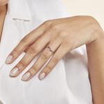 Bague Nesryne Or Blanc Oxyde De Zirconium - Bagues solitaires Femme | Histoire d&rsquo;Or