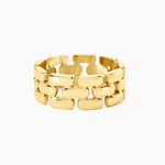 Bague Lady Code Acier Jaune - Bagues fantaisie Femme | Histoire d&rsquo;Or