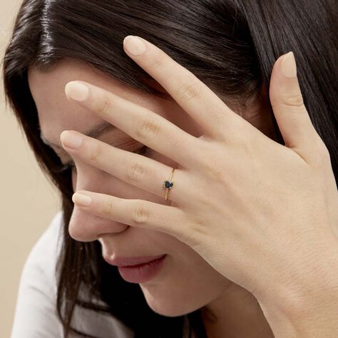Bague Or Jaune Jehane Topaze Oxydes De Zirconium - Bagues solitaires Femme | Histoire d’Or