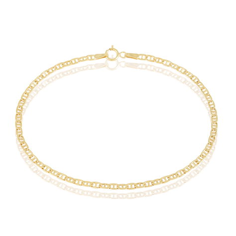 Bracelet Clemens Maille Marine Rectangle Or Jaune - Bracelets chaîne Femme | Histoire d’Or