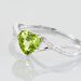 Bague Clothilde Or Blanc Peridot Et Oxyde - Bagues solitaires Femme | Histoire d’Or