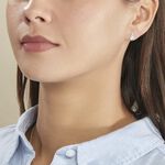 Boucles D'oreilles Pendantes Idylla Argent Blanc Oxyde De Zirconium - Boucles d'oreilles fantaisie Femme | Histoire d&rsquo;Or