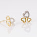 Boucles D'oreilles Puces Anne-maudae Triple Coeurs Or Bicolore - Clous d'oreilles Femme | Histoire d’Or