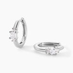 Cr&eacute;oles Felipa Argent Blanc Oxyde De Zirconium - Boucles d'oreilles cr&eacute;oles Femme | Histoire d&rsquo;Or