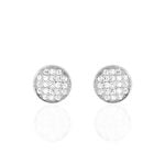 Boucles D'oreilles Puces Yesim Argent Blanc Oxyde De Zirconium - Boucles d'oreilles fantaisie Femme | Histoire d&rsquo;Or