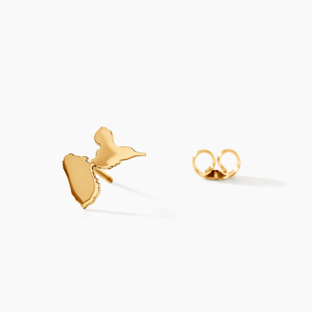 Boucles D'oreilles Puces Gwada Or Jaune - Clous d'oreilles Famille | Histoire d’Or