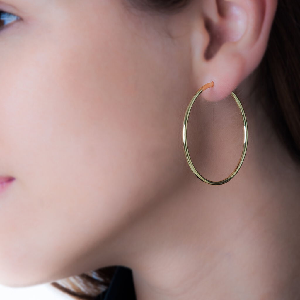 Créoles Verania Or Jaune - Boucles d'oreilles créoles Femme | Histoire d’Or