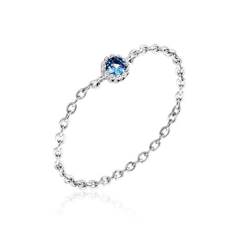 Bague Rio Argent Blanc Spinelle - Bagues solitaires Femme | Histoire d’Or