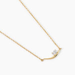 Collier Sunset Riviera Argent Dor&eacute; A L'Or 750/1000 Oxyde De Zirconium - Colliers Femme | Histoire d&rsquo;Or