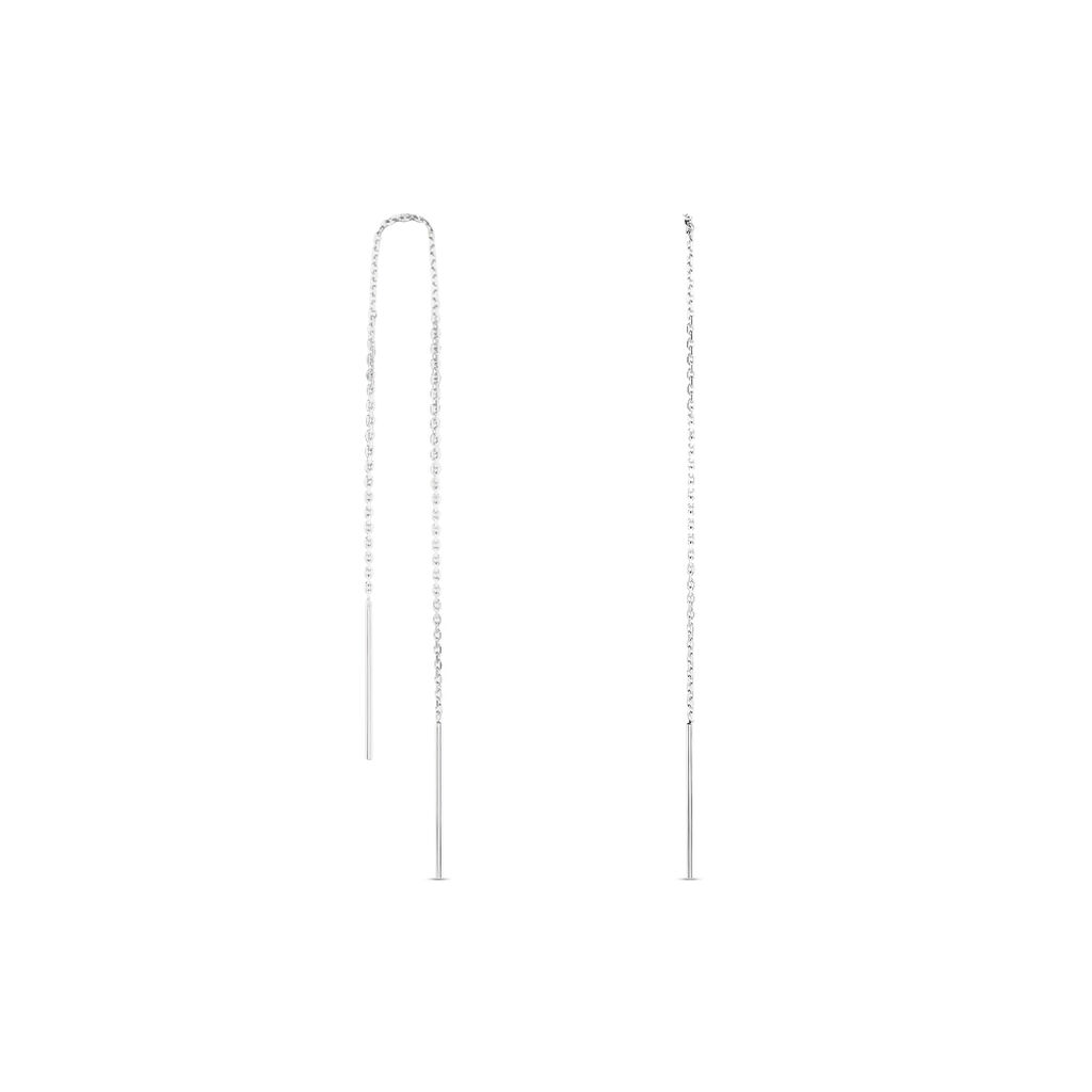 Boucles D'oreilles Pendantes Java Argent Blanc - Boucles d'oreilles fantaisie Femme | Histoire d’Or