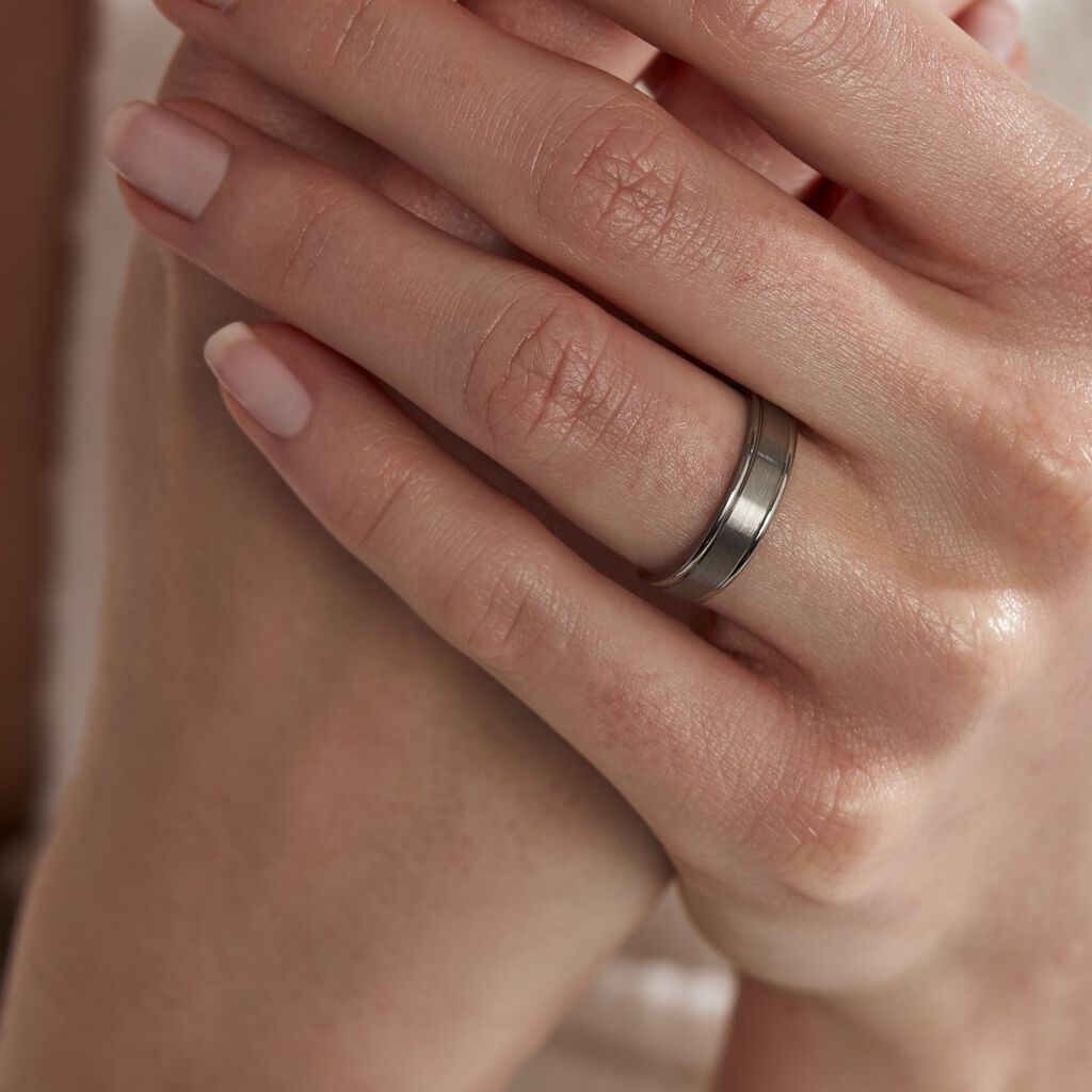 Alliance Roberto Ruban Plat Palladium Blanc - Alliances Famille | Histoire d’Or