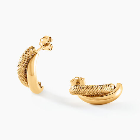 Boucles D'oreilles Puces Sawney Or Jaune - Clous d'oreilles Femme | Histoire d’Or