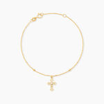 Bracelet Bice Or Jaune Oxyde De Zirconium - Bracelets Communion Femme | Histoire d&rsquo;Or