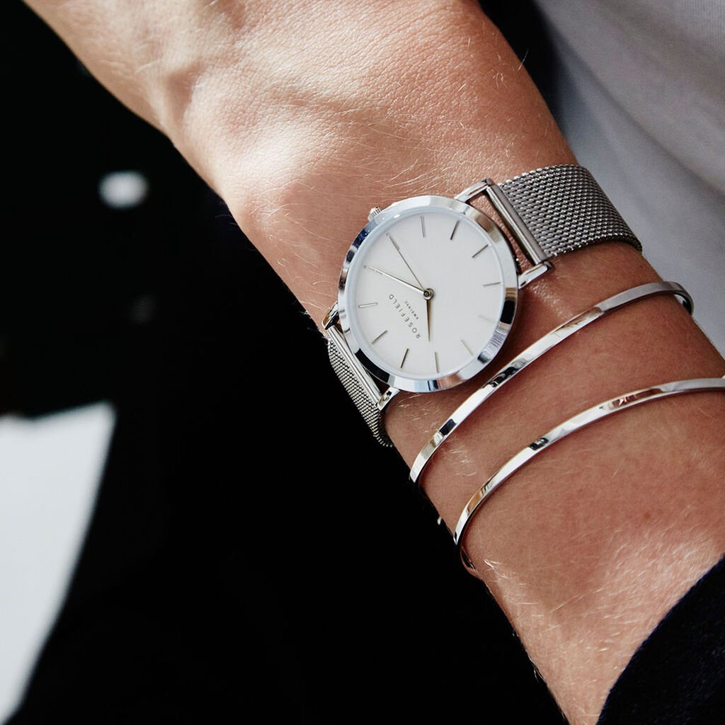 Montre Rosefield The Tribeca Blanc - Montres Femme | Histoire d’Or