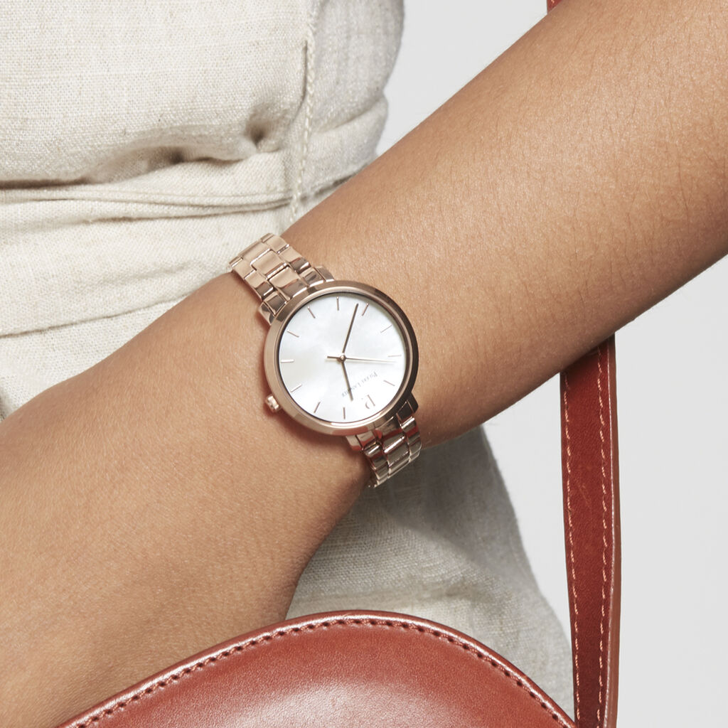 Montre Pierre Lannier Aura Acier Doré Rose - Montres Femme | Histoire d’Or