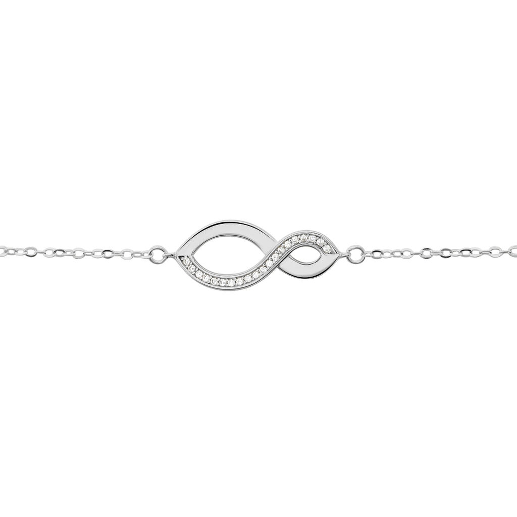 Bracelet Odile Argent Blanc Oxyde De Zirconium - Bracelets Femme | Histoire d’Or