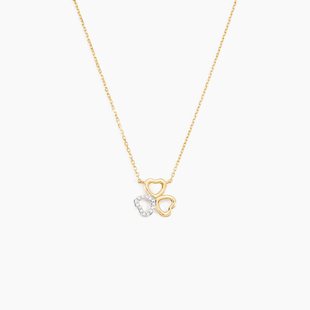 Collier Or Jaune Helisende Diamants - F&ecirc;te des m&egrave;res Femme | Histoire d&rsquo;Or