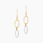 Boucles D'oreilles Pendantes Lucia Or Bicolore - Boucles d'oreilles pendantes Femme | Histoire d&rsquo;Or