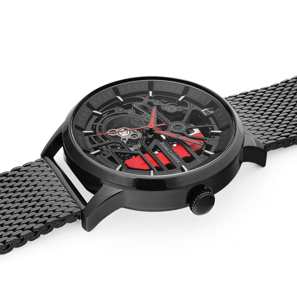 Coffret De Montre Pierre Lannier Rallye Noir - Montres Homme | Histoire d’Or