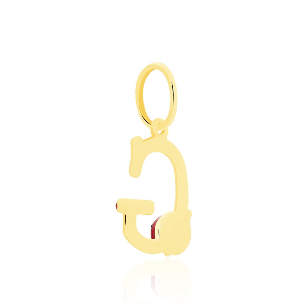 Pendentif Helidie Coccinelle Lettre Or Jaune - Pendentifs Enfant | Histoire d’Or