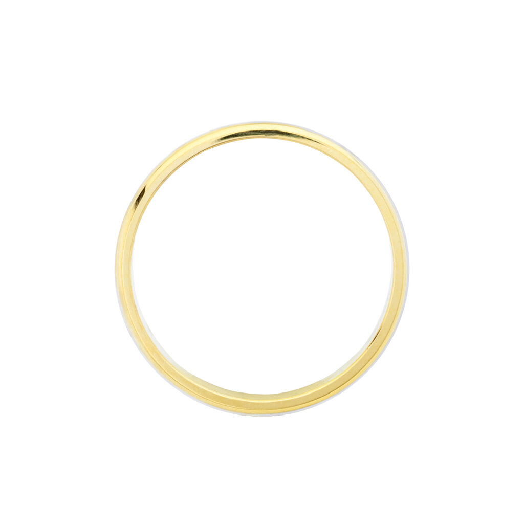 Alliance Givree Ruban Plat Or Bicolore - Alliances Unisex | Histoire d&rsquo;Or