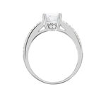 Bague Marilyn Argent Blanc Oxyde De Zirconium - Bagues solitaires Femme | Histoire d&rsquo;Or