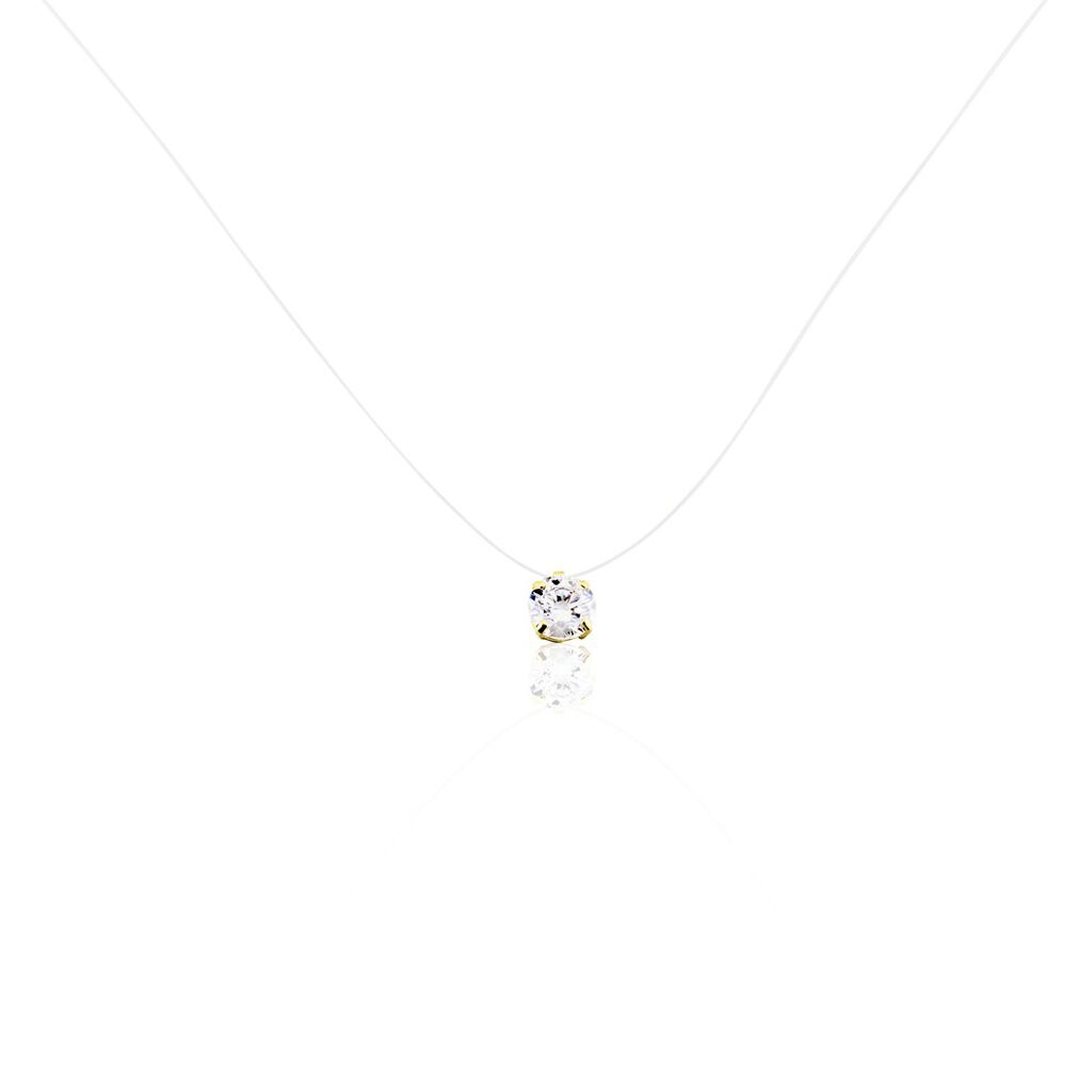 Collier Or Jaune Maiorga Oxyde De Zirconium - Colliers Femme | Histoire d’Or