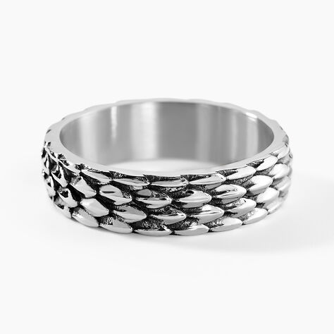 Bague Venin Acier Blanc - Bagues fantaisie Homme | Histoire d’Or