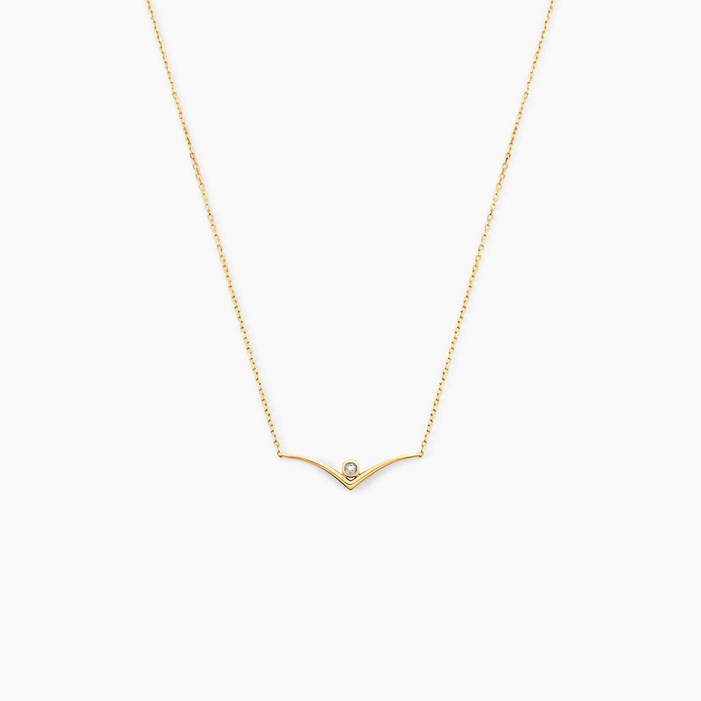 Collier Volia Or Jaune Diamant - Colliers Femme | Histoire d&rsquo;Or