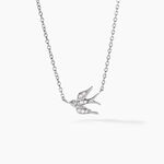 Collier Marilla Argent Blanc Oxyde De Zirconium - Colliers fantaisie Femme | Histoire d&rsquo;Or