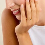 Bague Amazone Plaqu&eacute; Or Jaune Oxyde De Zirconium - Bagues toi et moi Femme | Histoire d&rsquo;Or