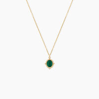 Collier Mirage Or Jaune Malachite