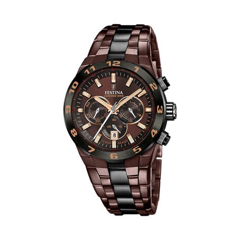 Montre Festina Chrono Bike Edition Speciale Marron - Montres Homme | Histoire d&rsquo;Or