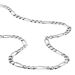 Chaîne Vivian Maille Alternee 1/3 Argent Blanc - Chaines Homme | Histoire d’Or