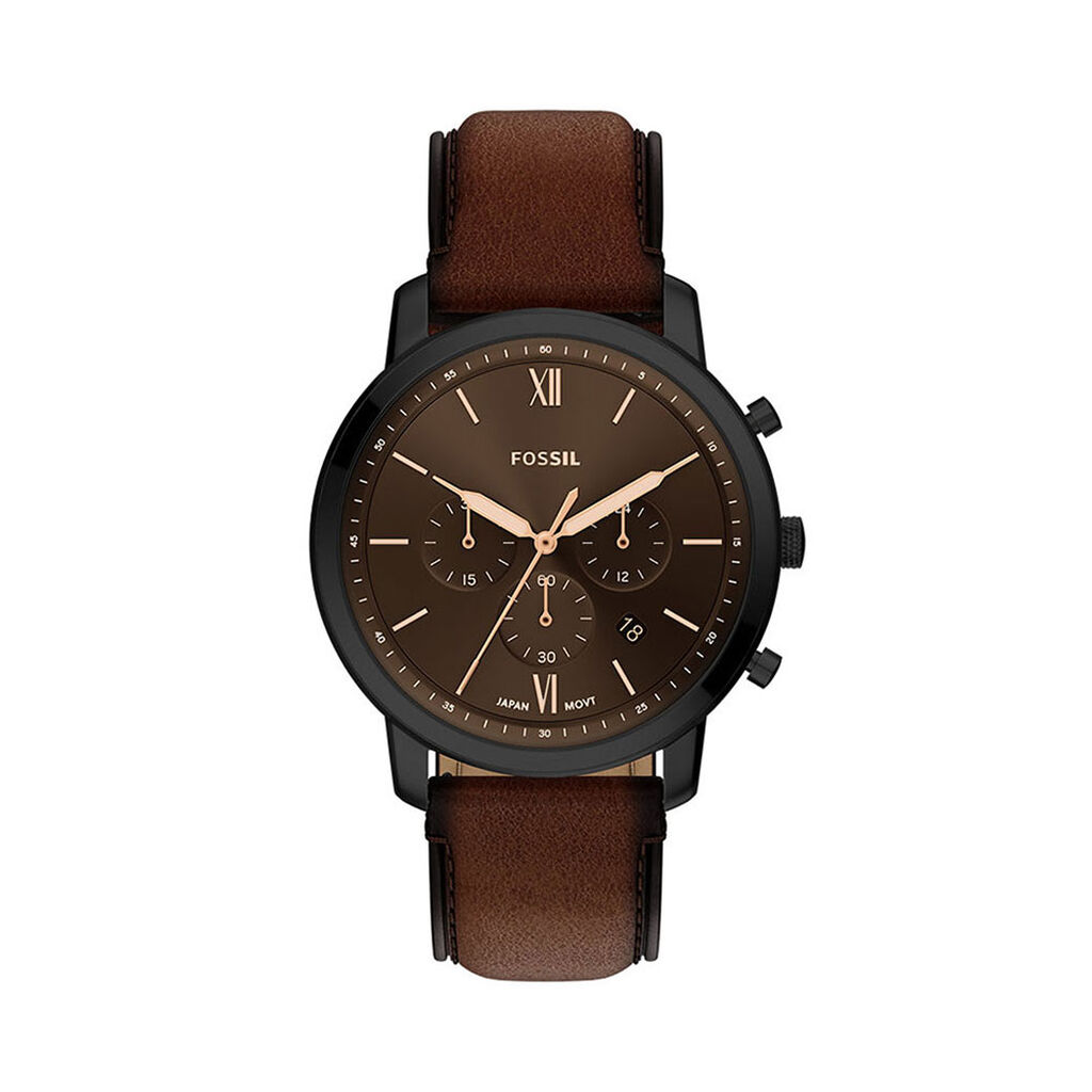 Montre Fossil Neutra Chrono Noir - Montres Homme | Histoire d&rsquo;Or