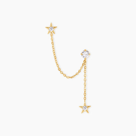 Bijoux D'Oreilles Filander Or Jaune Oxyde De Zirconium -  Femme | Histoire d’Or