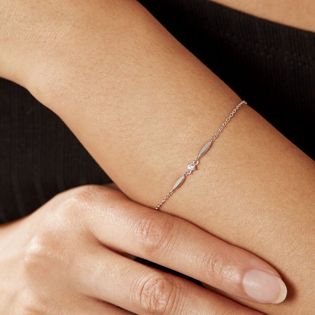 Bracelet Bormana Argent Blanc Oxyde De Zirconium - Bracelets Femme | Histoire d’Or