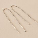 Boucles D'oreilles Pendantes Java Argent Blanc - Boucles d'oreilles fantaisie Femme | Histoire d&rsquo;Or
