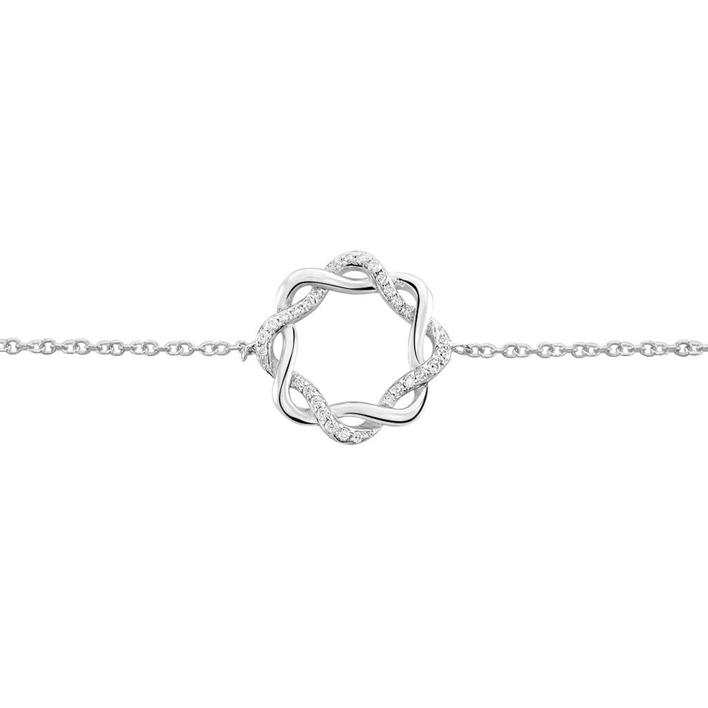 Bracelet Calandra Argent Blanc Oxyde De Zirconium - Bracelets Femme | Histoire d&rsquo;Or